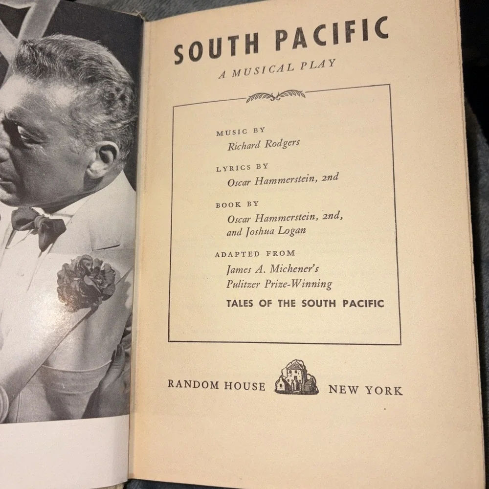 South‎ Pacific Rodgers and Hammerstein, 1949 hardcover Musical Drama